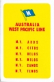 Australia-West Pacific Line - yellow - retro