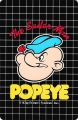 Popeye The Sailor Man - face on black - retro